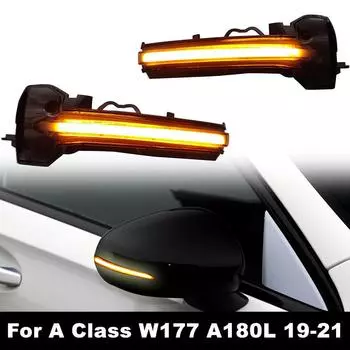 Для Mercedes Benz A Class W177 A180L A200L A220L AMG 2019 2020 2021 распродажа запчастей светодиодный динамический указатель поворота