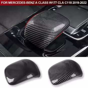 Для Mercedes-Benz A Class W177 CLA C118 2019-2024 ABS автомобильный стайлинг ручка переключения передач головка крышка отделка аксессуары для интерьера