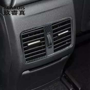 Для Mercedes Benz A GLA CLA Class W176 X156 C117 углеродное волокно, Стайлинг автомобиля, заднее вентиляционное отверстие, чехлы на подлокотник с выходом воздуха C Carbon fiber Color