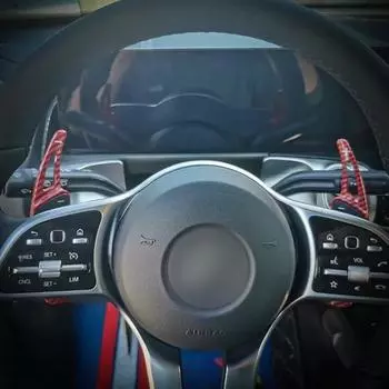 Для Mercedes-Benz ABCE Class CLA GLA CLS GLC подрулевые переключатели передач из углеродного волокна рулевое колесо автомобиля удлинители подрулевых переключателей