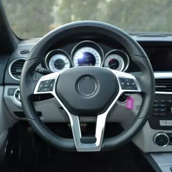 Для Mercedes Benz ACE GLA CLA CLS W176 W204 W212 X156 C117 Для автомобиля в стиле AMG рулевое колесо рамка отделка крышка ABS