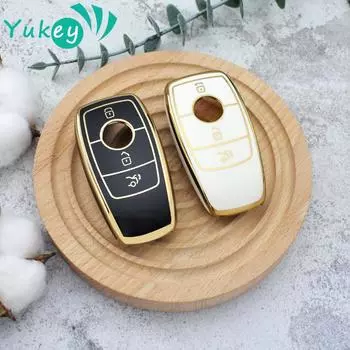 Для Mercedes Benz ACESG Class GLC CLA GLB 200 2024 CLE W205 W213 W222 X167 W177 автомобильный смарт-ключ чехол Fob Shell чёрный