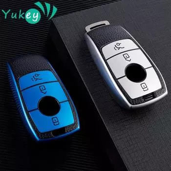 Для Mercedes Benz ACESG Class GLC CLE CLA GLB GLS W177 W205 W213 W222 X167 AMG TPU кожаный чехол для дистанционного ключа брелок для автомобильного ключа