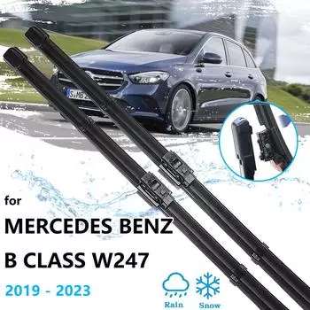 Для Mercedes Benz B Class W247 ~ 2023 передние и задние щетки стеклоочистителя, щетки для очистки лобового стекла автомобиля Rear Wiper