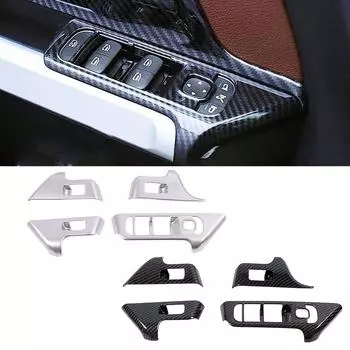 Для Mercedes Benz B GLA GLB Class W247 H247 X247 автомобильный стеклоподъемник кнопка переключения панели крышка отделка наклейка из углеродного волокна