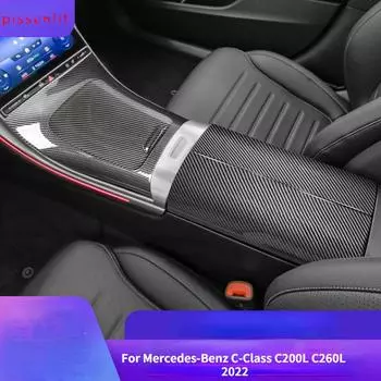 Для Mercedes-Benz C-Class C200L C260L 2024 Наклейка на внутреннюю часть воздуховода Украшение Центральная консоль Держатель стакана для воды Оконная панель
