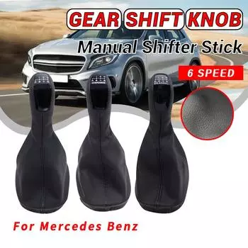 Для Mercedes Benz C Class W203 S203 C32 AMG 2001-2007 классическая автомобильная ручка переключения передач с кожаным пылезащитным чехлом автомобильные аксессуары