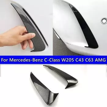Для Mercedes Benz C Class W205 C43 C63 AMG задний бампер, спойлер, вентиляционное отверстие, модифицированная внешняя наклейка из углеродного волокна Carbon Look