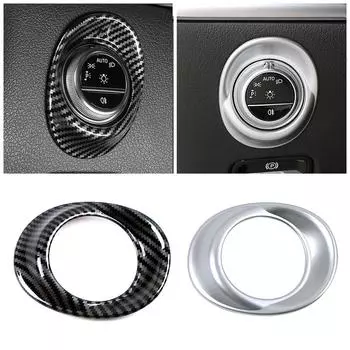 Для Mercedes Benz C Class W206 2024 2024 C200 C220 C260 C300 Автомобильный переключатель фар Кнопка рамка Крышка Отделка Украшение Ремонт Наклейка