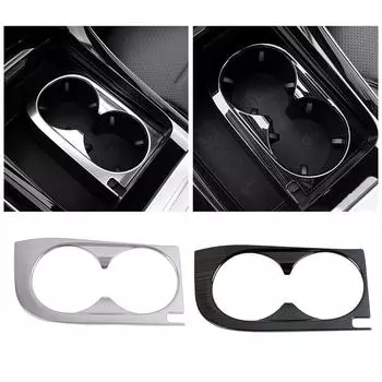 Для Mercedes Benz C Class W206 C200 C260 C300 2024 2024 Автомобильный центральный консольный ящик для хранения держатель стакана для воды рамка крышка отделка наклейка чёрный
