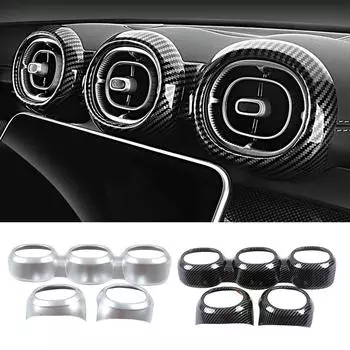 Для Mercedes Benz C Class W206 S206 C200 C220 C300 2024 2024 приборная панель автомобиля кондиционер воздуха выпускное кольцо рамка крышка отделка часть ремонт