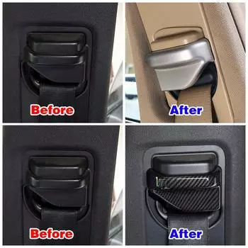 Для Mercedes Benz C GLC Class W205 X253 2015 2019 автомобильное сиденье ремень безопасности каркас панели крышка отделка карбоновое волокно декоративная наклейка