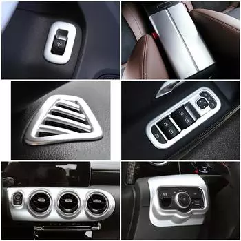Для Mercedes Benz CLA C118 W118 часть для ремонта автомобиля розетка переменного тока рамка вентиляционного отверстия багажника кнопка переключения передач подлокотник крышка коробки отделка
