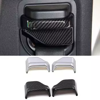 Для Mercedes Benz CLA GLA C117 W117 X156 2014 2019 автомобильное сиденье ремень безопасности рамка панель крышка отделка карбоновое волокно декоративная наклейка