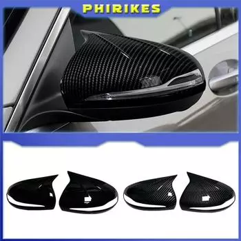 Для Mercedes-Benz CSE GLC G Class AMG W205 X253 W222 W213 W238 крышка зеркала заднего вида ярко-черная сменная 2014-2019 LHD