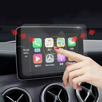 Для Mercedes-Benz E-class C-class A-class S-class GLA GLC A80 Navigation Nano Tempered Film Display Screen Protector Film