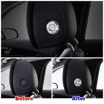 Для Mercedes Benz E Class W213 2016-2019 подушка для головы регулировка кнопка переключения модификация искусственный кристалл алмаз наклейка отделка серебряный