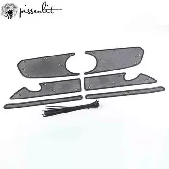 Для Mercedes-Benz E-Class W213 2017-2024 автомобильные аксессуары передняя решетка вставка сетка против насекомых пыли мусор защита внутренняя сетка чёрный