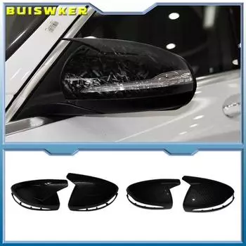 Для Mercedes-Benz E GLC SC Class W205 W213 X253 W222 W238 Зеркальные крышки глянцевые черные автомобильные аксессуары