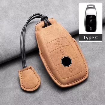 Для Mercedes Benz ECS GLC Class E200 E400 E63 W213 S550 S560 C260 A200 кожаный чехол для дистанционного ключа автомобиля защитный чехол