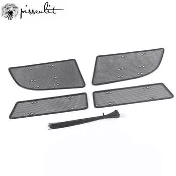 Для Mercedes-Benz EQC400 2020 Аксессуары Сетка от насекомых Блестки EQC400 Защитная сетка для резервуара для воды Наклейка на панель Аксессуары чёрный