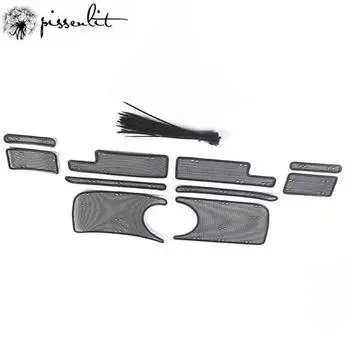 Для Mercedes-Benz G-Class W463 2019 2020 автомобильные аксессуары передняя решетка вставка сетка против насекомых пыли мусор защита внутренняя сетка чёрный