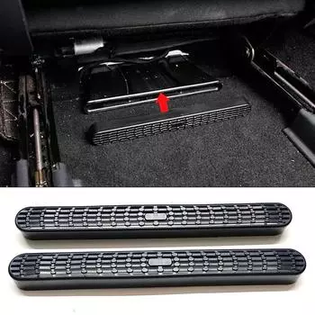 Для Mercedes Benz GLB Class GLB220 GLB250 2020 2024 Под сиденьем Пол Кондиционер Воздухозаборник Решетка Крышка Отделка чёрный