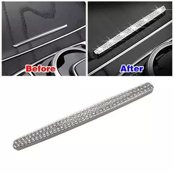 Для Mercedes Benz GLC 253 2015-2019 Центральная консоль держатель стакана воды крышка кнопки переключатель отделка кристалл алмаз наклейка серебряный