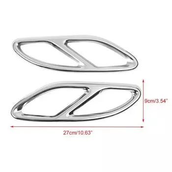 Для Mercedes Benz GLC ABCE Class W205 Coupe W213 W176 W246 2016-17 автомобильный хвост выхлопной трубы выход защитная отделка часть чёрный