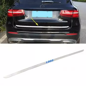Для Mercedes Benz GLC Class X253 2015 2024 автомобильный стиль внешняя часть ремонт задний багажник багажника полоса декоративная отделка хром наклейка