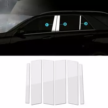 Для Mercedes Benz M Class ML ML63 ML350 W166 2012 2015 автомобиль внешняя часть модификация окна BC столб блестки украшают отделку наклейка