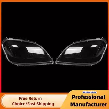 Для Mercedes-Benz ML Class W164 ML350 ML500 2005-2008 1 пара защитных стекол для фар, прозрачный абажур, прозрачная оболочка фары