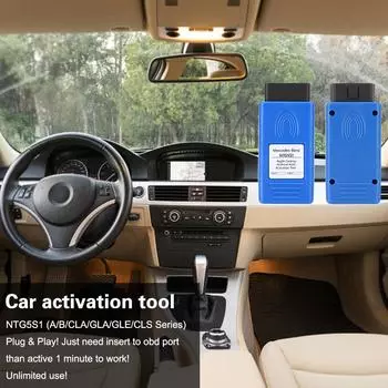 Для Mercedes Benz NTG5 S1 Car OBD2 Activator Carplay Activating NTG5S1 Диагностический инструмент Автомобильные аксессуары IOS/Android DVD-плеер синий