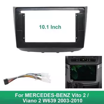 Для MERCEDES-BENZ Vito 2 / Viano 2 W639 2003-2010(10,1 дюймов) Автомобильный радиоприемник стерео Android MP5 плеер 2Din головное устройство панель рамка отделка With Canbus