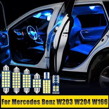 Для Mercedes Benz W203 W204 W166 W245 W218 W219 W212 C204 C207 Viano Vito W639 X156 X164 12 В светодиодные лампы для чтения автомобиля, лампы багажника Vito W639 8PCS белый