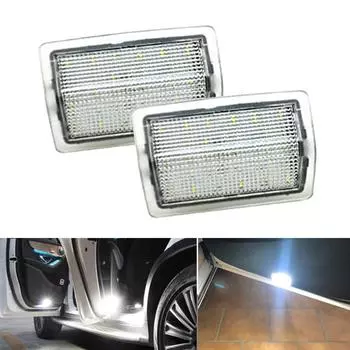 Для Mercedes Benz W204 W212 4D 5D W176 W246 Белый 12V Приветственный Автомобильный Дверной Светильник Светодиодный Аксессуары для Лампы Подвески