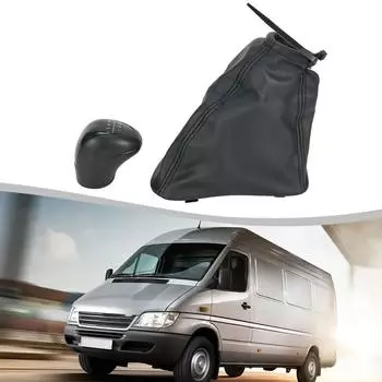 Для Mercedes Для Benz Sprinter W906 2006 2018 6-ступенчатая ручка переключения передач с чехлом черная ручка переключения передач сменная автомобильные аксессуары CHINA