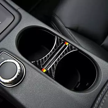 для Mercedes W169 W117 W156 A Class CLA GLA автомобильный стайлинг карбоновые автомобильные аксессуары интерьерная чашка Hoder Decor автомобильная наклейка 3D