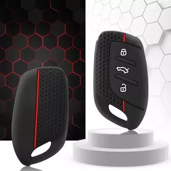 Для MG 4 2023 Mg4 Ev MG HS GT ZS EV ZX MG5 MG6 3 кнопки силиконовый брелок чехол брелок для Roewe RX3 RX5 RX8 ERX5 I6 I5 красный