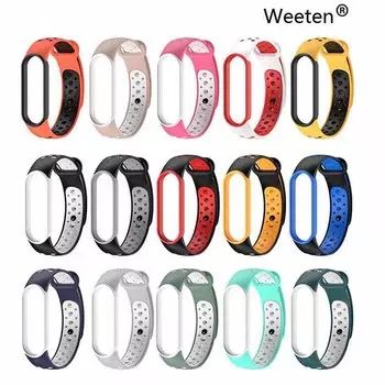 Для Mi Band 5 6 ремешок спортивный силиконовый браслет для часов Mi Band ремешок аксессуары умный браслет для Xiaomi Mi Band 5 6 NFC ремешок For Mi Band 5/6/NFC