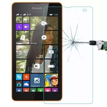 Для Microsoft Nokia Lumia 535 0,26 мм 9H+ твердость поверхности 2.5D взрывозащищенная закаленная стеклянная пленка