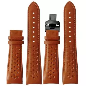 Для Mido Helmsman M025407a Series Top Genuine Leather Watch Band M005 Sao Orange Helm Leather Watch Remezzo 22 мм male 22mm