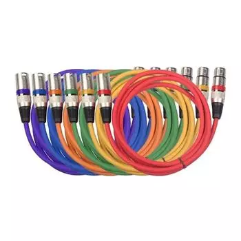 Для микшера, микрофона, экранированный кабель, кабель XLR, 3-контактный кабель XLR, балансный кабель, штекер Canon, аудиокабель green-0.3m