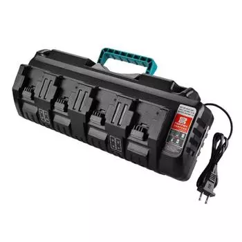 Для Milwaukee 14.4V 18V Li-ion зарядное устройство Rapid Optimum 4-портовый 3A ток зарядки сменное зарядное устройство для аккумулятора