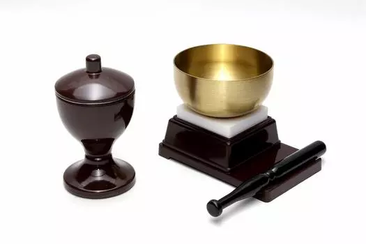 Для мини-буддийского алтаря Soka Gakkai Peaceful Water Buddhist только коричневый, тон, фосфор без ржавчины, контейнер, посуда, набор из 2 предметов,