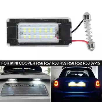Для Mini Cooper R56 R57 R58 R59 R50 R52 R53 2007-2015 светодиодный фонарь номерного знака белый номер автомобиля лампа безошибочная Canbus