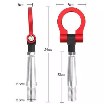 Для Mitsubishi Lancer EVO X 10 2008-2016 автомобильный буксировочный крюк кольцо гоночный буксировочный крюк передний задний бампер крепление автомобильные аксессуары чёрный