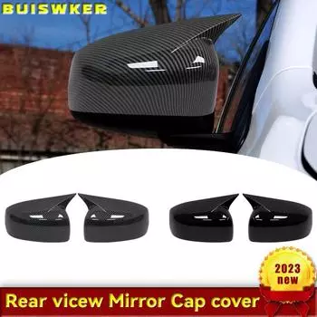 Для Mitsubishi Lancer X 10 EX EVO 2013-2016 черная/карбоновая боковая дверь, крышка зеркала заднего вида, накладка, наклейка в виде ракушки, Стайлинг автомобиля