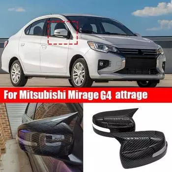 Для Mitsubishi Mirage G4 attrage 2016 2017 2018 крышка наружного зеркала с устойчивой к царапинам крышкой зеркала заднего вида slys1612001