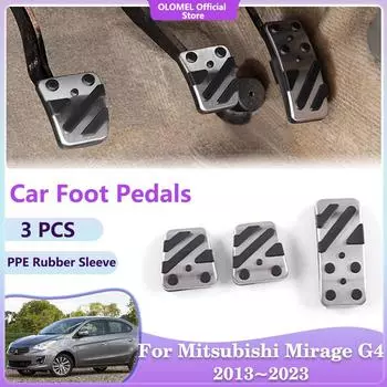 для Mitsubishi Mirage G4 Space Star Attrage 2013~2024 Автомобильные педали, тормоз, акселератор, литой поддон, детали интерьера, аксессуары